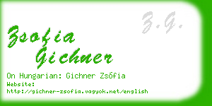 zsofia gichner business card